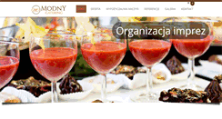 Desktop Screenshot of modnycatering.pl