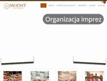 Tablet Screenshot of modnycatering.pl